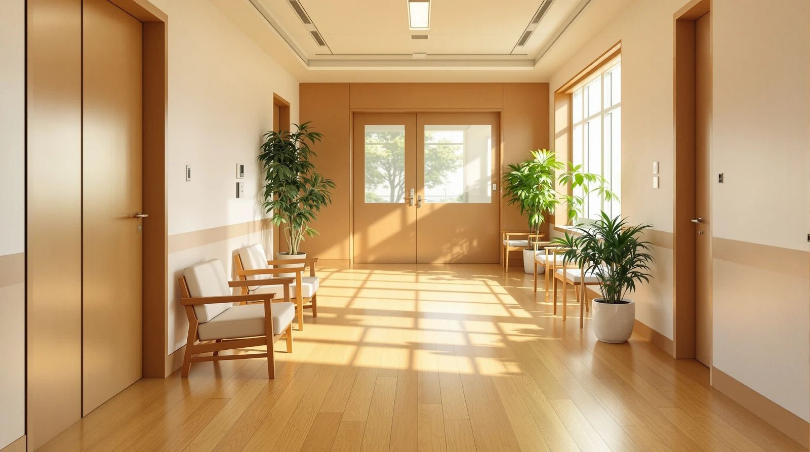 デイサービス 利用者 私物 ロッカー 鍵 管理 - Bright and calm interior of a Japanese day care fa