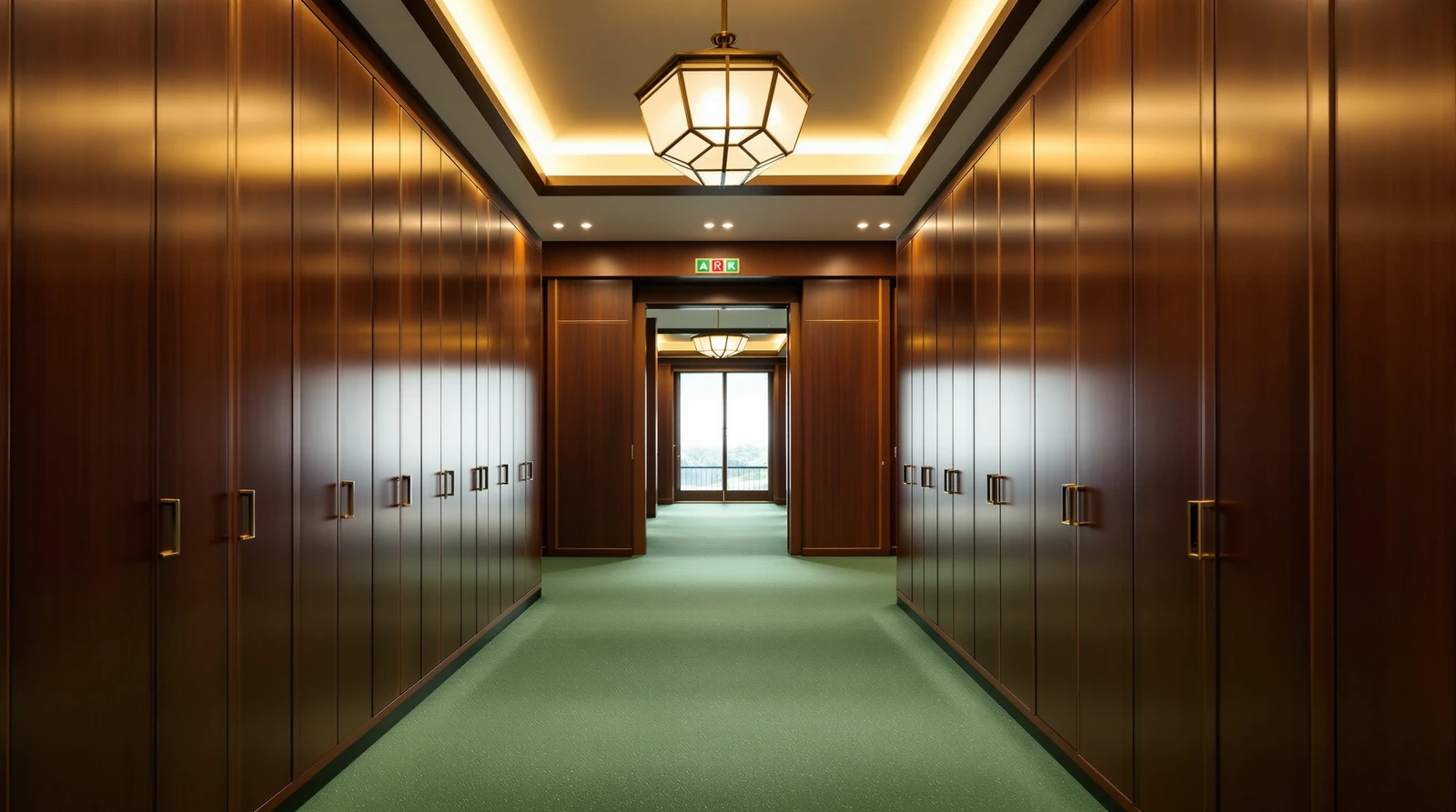 ゴルフ場 ロッカー 電子錠 会員制 - Elegant Japanese golf club locker room interior wi