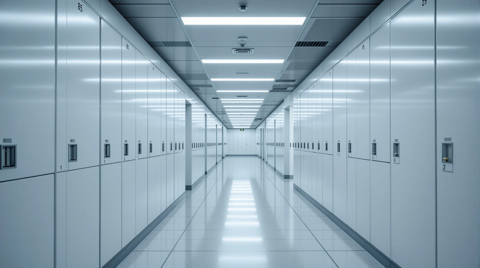 ロッカー プライベートモード パブリックモード 違い - Clean and modern locker room interior in a Japanes