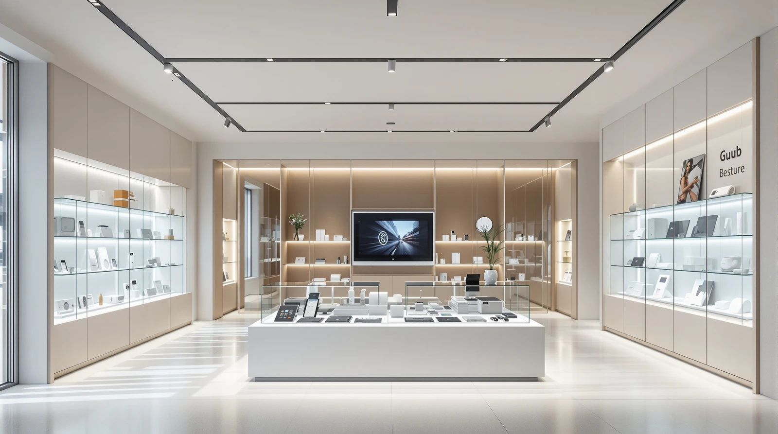 フリーアドレス ロッカー 管理 - Guubロッカー用電子錠の取り付けイメージ、オフィスロッカー扉への後付け設置