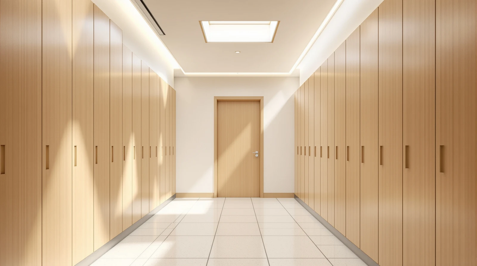 ロッカー 指紋認証 導入 - Bright and modern Japanese fitness club locker roo